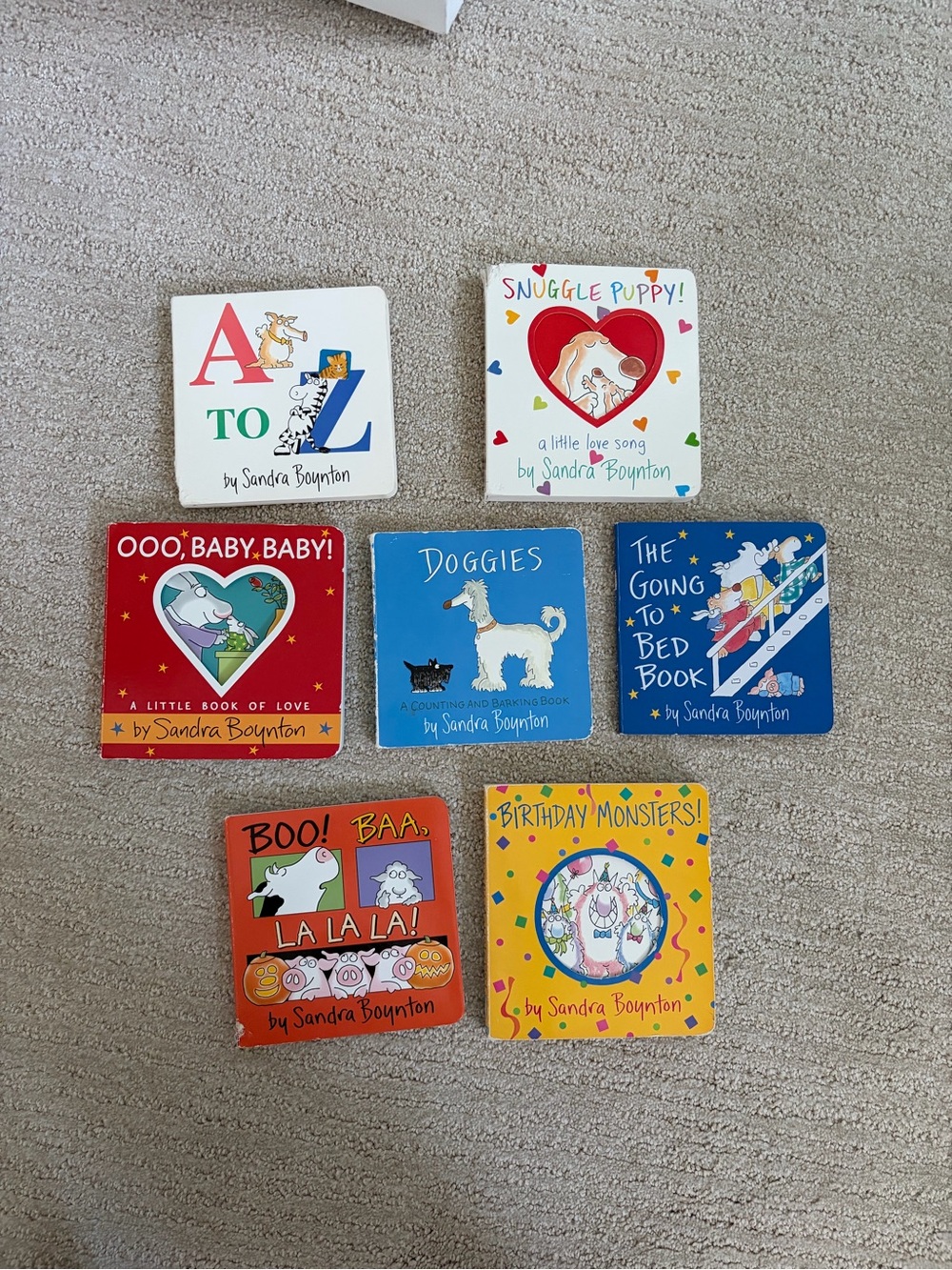 7 Sandra Boyton Board Books